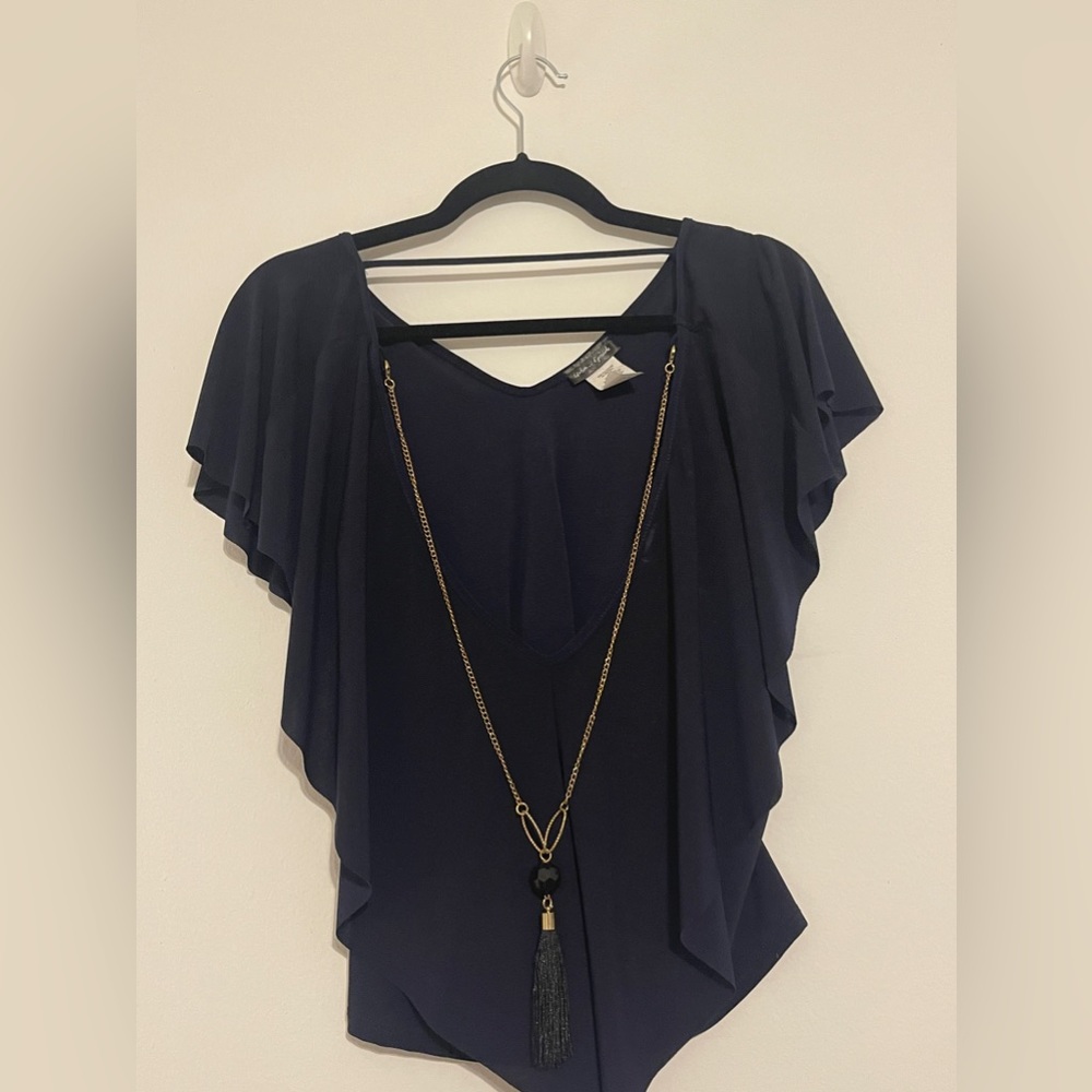 Urban Episode Top with Jewelry Design that is detachable with the eye hooks!